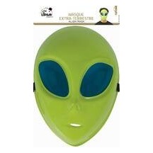 Masque extraterrestre vert adulte – Déguisement alien réaliste
