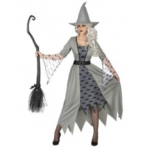 Déguisement sorcière grise femme pas cher – costume Halloween Fiesta Factory