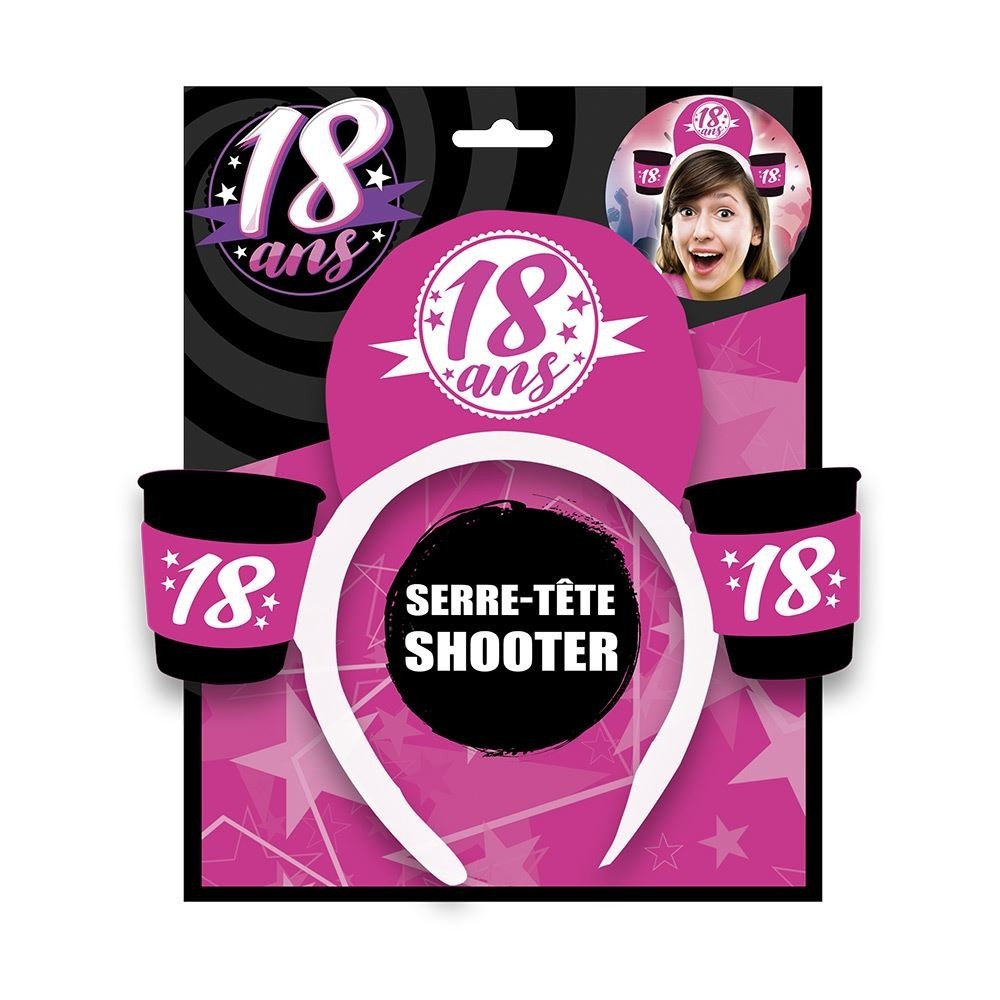 Serre-tête 18 ans femme avec emplacement shooters – Fiesta Factory