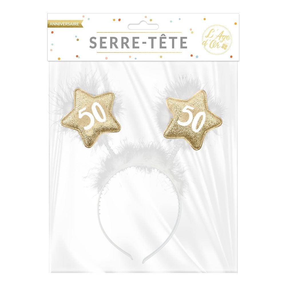 Serre-tête étoile 50 ans pas cher – Fiesta Factory