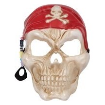 Masque pirate squelette adulte – Déguisement Halloween original