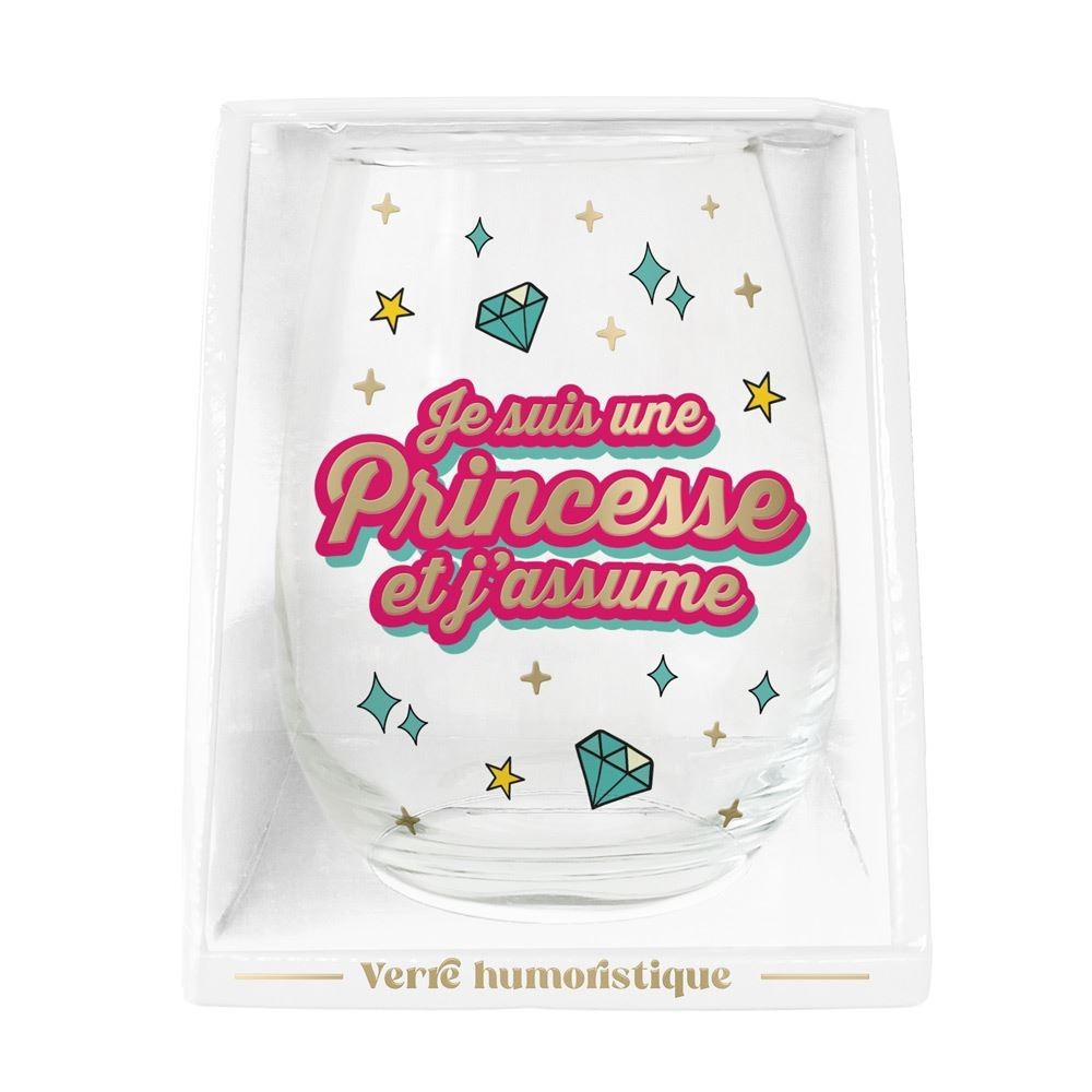 Verre princesse cadeau femme original pas cher – Fiesta Factory