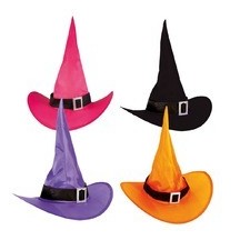 Chapeau de Sorcière Enfant – Couleur Aléatoire – Accessoire Halloween & Déguisement - 75420 - Chapeaux