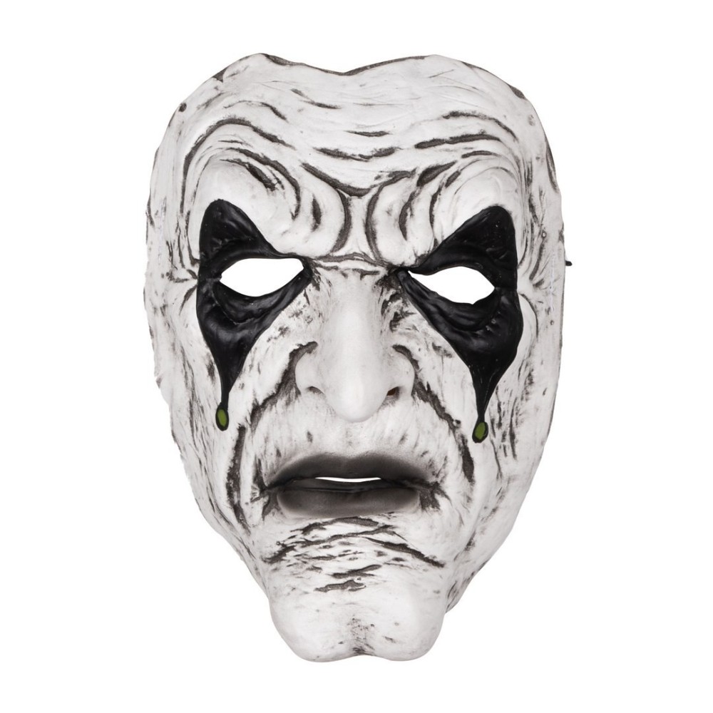 Masque latex clown sinistre adulte – Déguisement Halloween effrayant