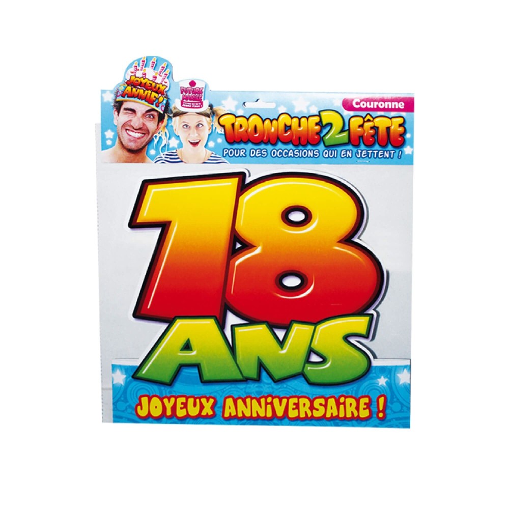 Couronne 18 ans anniversaire pas cher – Fiesta Factory