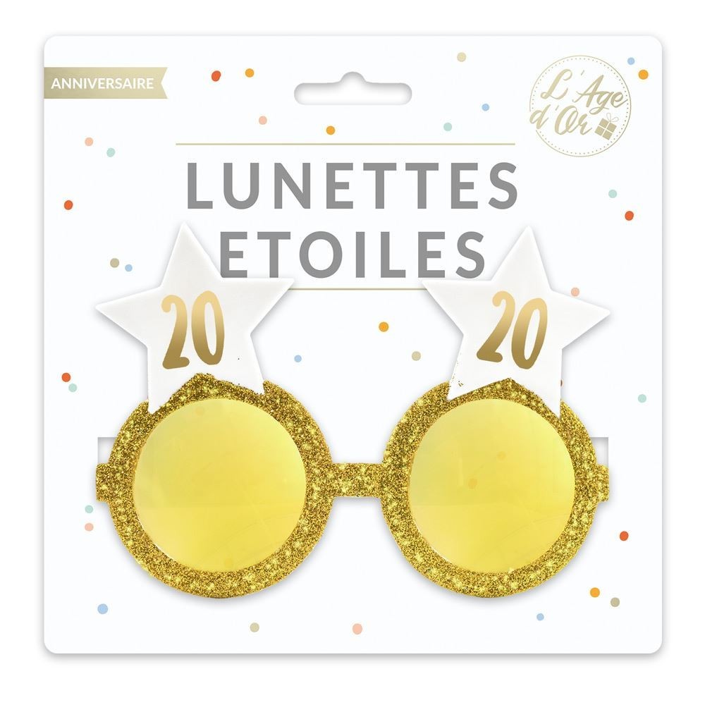 Lunettes étoile 20 ans pas cher | Fiesta Factory