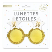 Lunettes étoile 30 ans pas cher | Fiesta Factory