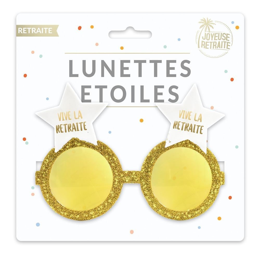 Lunettes étoile retraite pas cher | Fiesta Factory