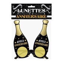 Lunettes bouteille anniversaire pas cher | Fiesta Factory
