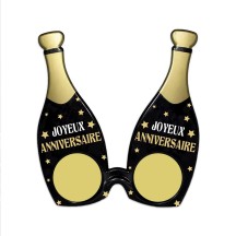 Lunettes bouteille anniversaire pas cher | Fiesta Factory
