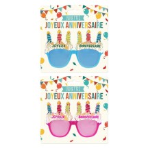 Lunettes bougies gâteau pas cher | Fiesta Factory
