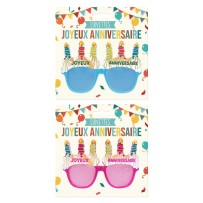 Lunettes bougies gâteau lot 12 pièces pas cher | Fiesta Factory