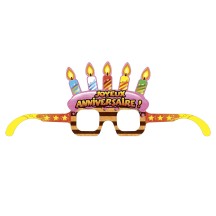 Pack 6 lunettes anniversaire adulte pas cher | Fiesta Factory