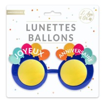 Lunettes ballons anniversaire pas cher | Fiesta Factory
