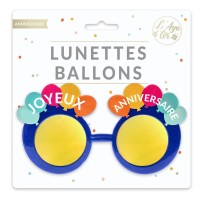 Lunettes ballons anniversaire pas cher | Fiesta Factory