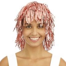 Perruque disco métallique rose gold - 22409 - Perruques