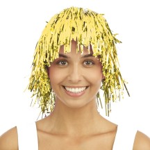 Perruque disco métallique or - 19181 - Perruques