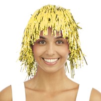 Perruque disco métallique or - 19181 - Perruques