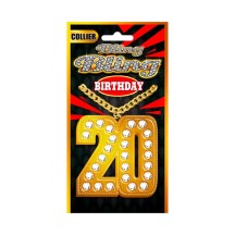 Collier bling bling doré 20 ans pas cher | Fiesta Factory