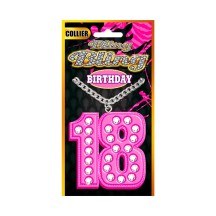 Collier bling bling rose 18 ans pas cher | Fiesta Factory