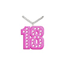 Collier bling bling rose 18 ans pas cher | Fiesta Factory