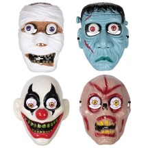 Masque Halloween yeux ressort pas cher – modèle rigide aléatoire