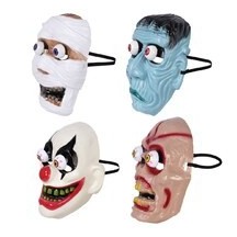 Masque Halloween yeux ressort pas cher – modèle rigide aléatoire