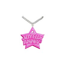 Collier bling bling rose anniversaire pas cher | Fiesta Factory