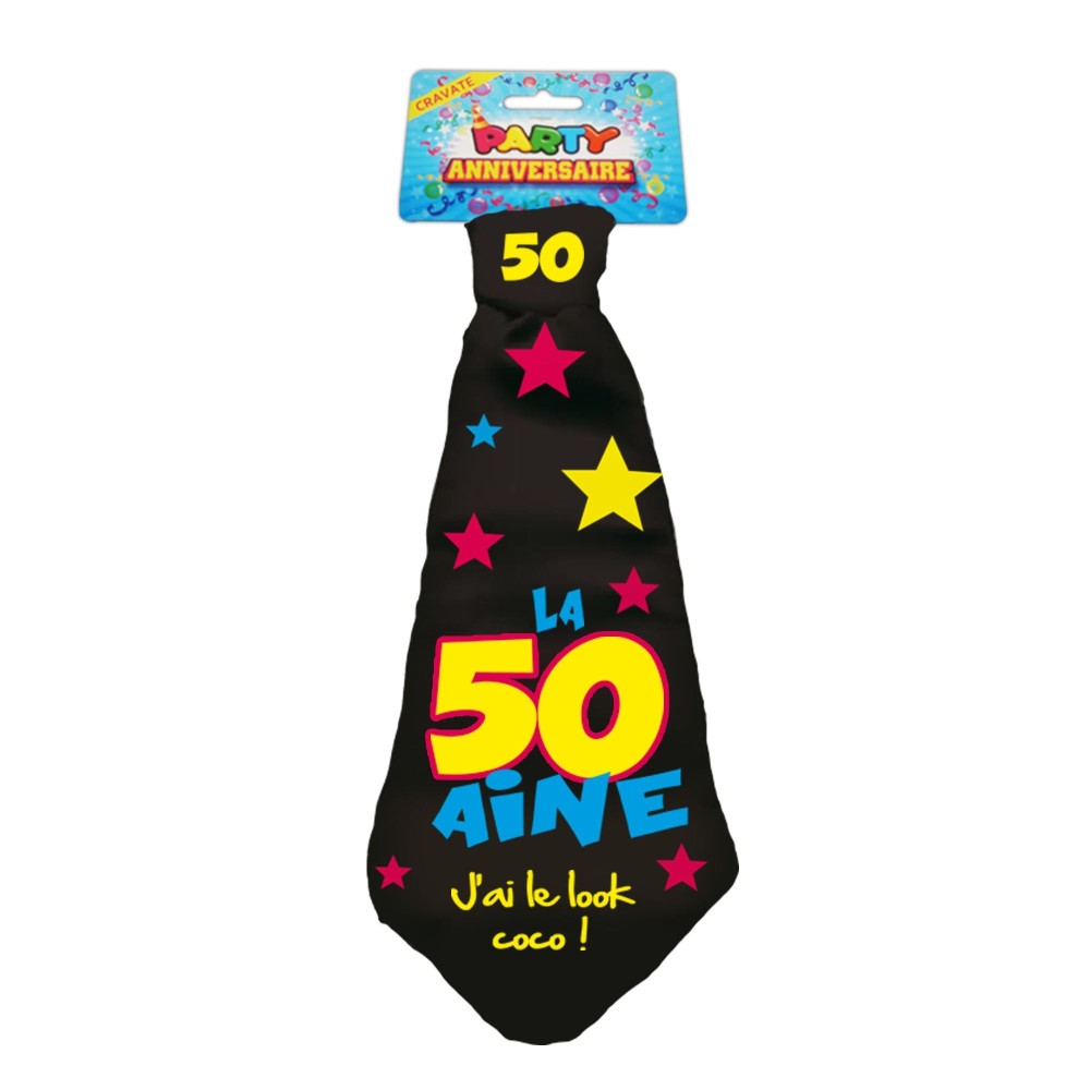 Cravate 50 aine anniversaire pas cher | Fiesta Factory
