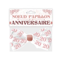 Nœud papillon anniversaire 20 aine femme pas cher | Fiesta Factory