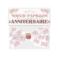 Nœud papillon anniversaire 20 aine femme pas cher | Fiesta Factory