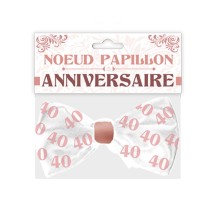 Nœud papillon anniversaire 40 aine femme pas cher | Fiesta Factory