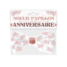 Nœud papillon anniversaire 50 aine femme pas cher | Fiesta Factory