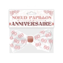 Nœud papillon anniversaire 60 aine femme pas cher | Fiesta Factory