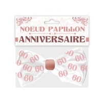 Nœud papillon anniversaire 60 aine femme pas cher | Fiesta Factory