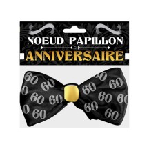 Nœud papillon 60 ans anniversaire pas cher | Fiesta Factory