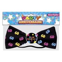 Nœud papillon 60 aine anniversaire pas cher | Fiesta Factory