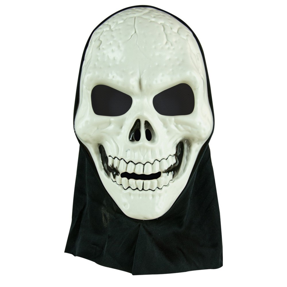 Masque tête de mort avec cagoule adulte – déguisement Halloween