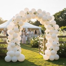 50 Ballons latex blancs 30 cm - 36200BL - Ballons latex