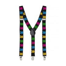 Bretelles 20 aine anniversaire pas cher | Fiesta Factory