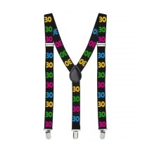 Bretelles 30 aine anniversaire pas cher | Fiesta Factory