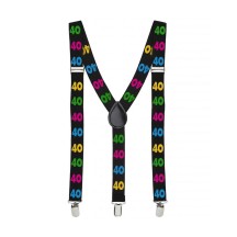 Bretelles 40 aine anniversaire pas cher | Fiesta Factory