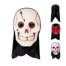 Masque Halloween avec cagoule adulte – modèle aléatoire effrayant