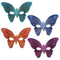 Loup papillon couleur aléatoire – masque soirée et carnaval