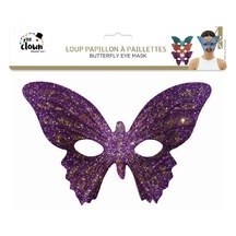 Loup papillon couleur aléatoire – masque soirée et carnaval