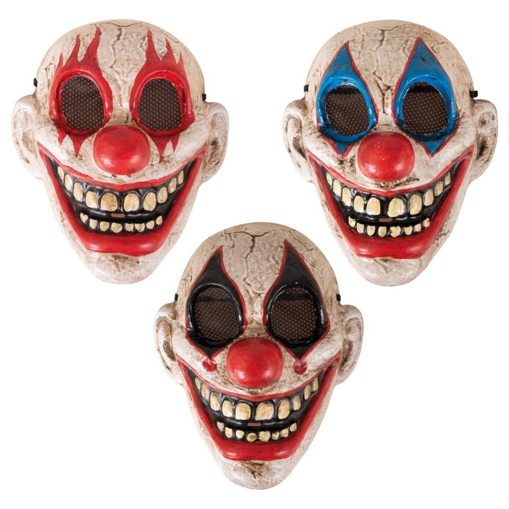 Masque clown cruel adulte – déguisement Halloween horreur