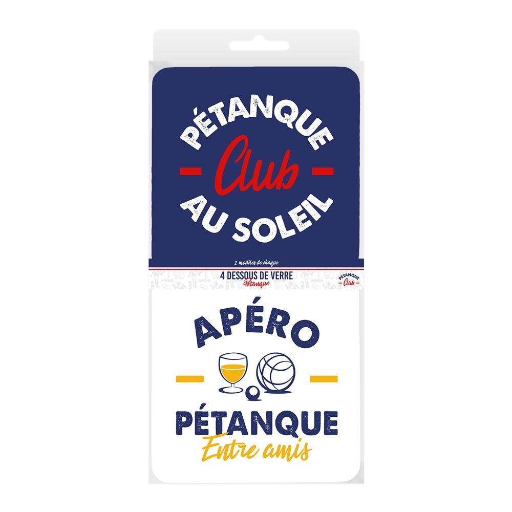Dessous de verre pétanque club pas cher | Fiesta Factory