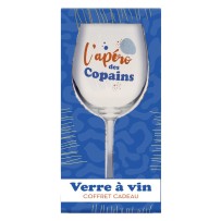 Coffret verres à vin apéro des copains pas cher | Fiesta Factory