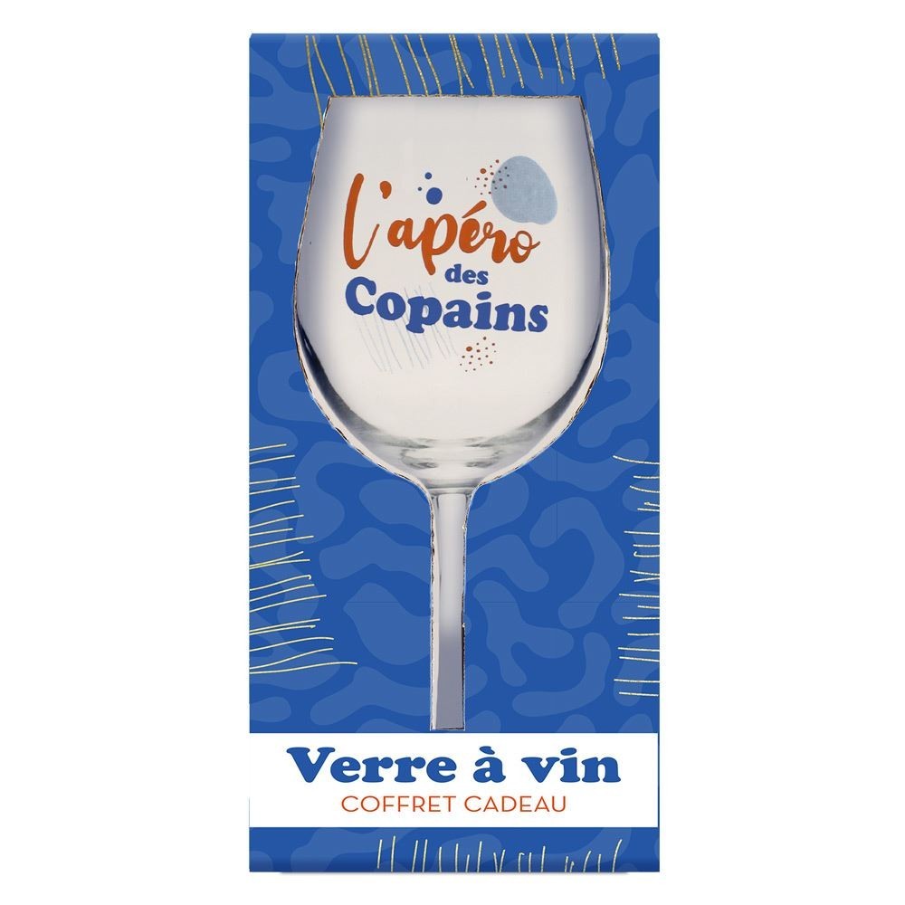 Coffret verres à vin apéro des copains pas cher | Fiesta Factory