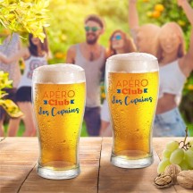 Coffret verres à bière apéro des copains pas cher | Fiesta Factory